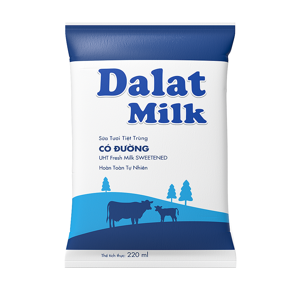 Sữa Tươi Tiệt Trùng Có Đường 220ml