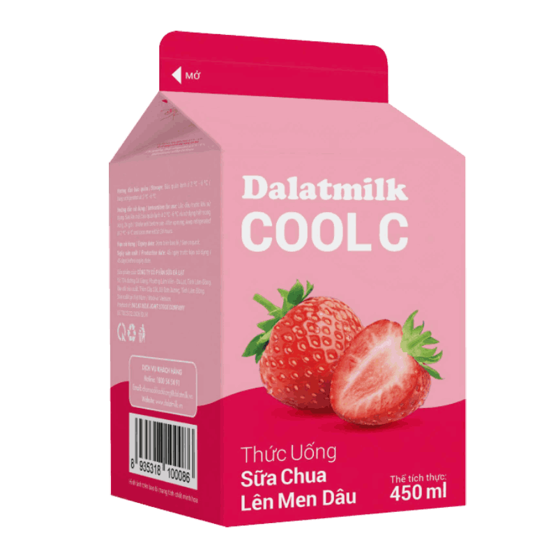 Thức Uống 요거트 Lên Men 딸기 450 ml